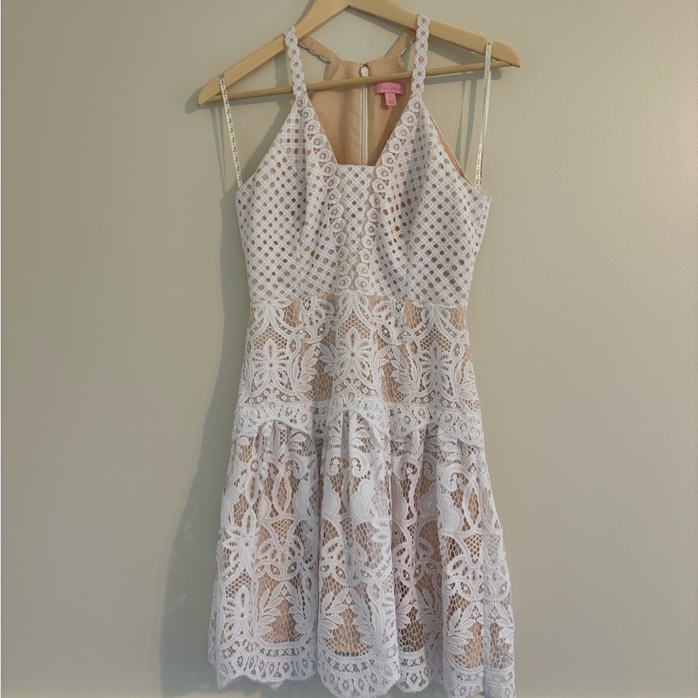 Lily Pulitzer white lace dress